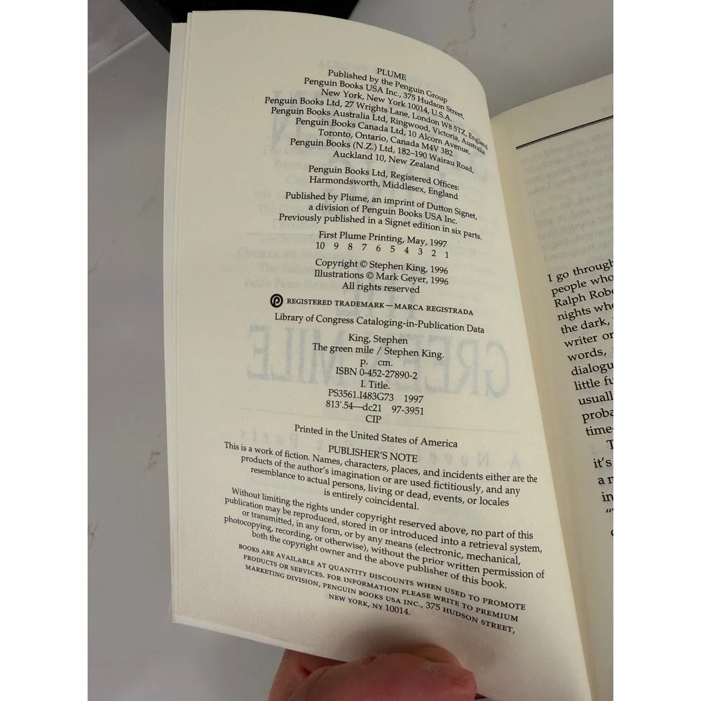Stephen King The Green Mile Complete Serial Novel 1st Printing Slipcase